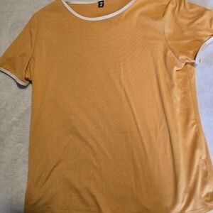 Flamingo Orange T-Shirt with White Trim